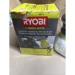 Ryobi Orbital Buffer Polish 6" RB61G NOB Corded 120 Volt AC .5 Amp 4800 OPM READ